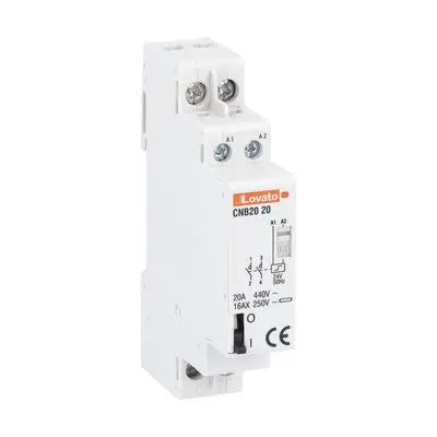 Produktfoto 1 von Lovato CNB Relais mit Verriegelung 24V Spule DPST DIN-Hutschiene 20A 18 W