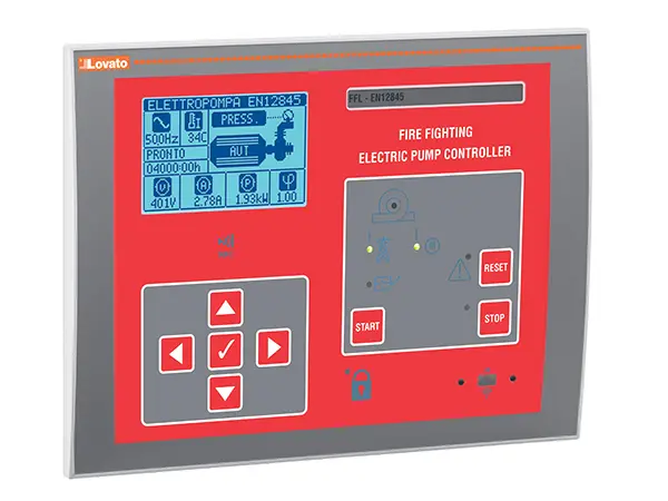 Produktfoto 1 von Lovato Motor-Controller, 3-phasig, 24 V ac, Konfigurierbar-Steuerung / 1A or 5A, 180 mm x 240 mm x 43.9 mm