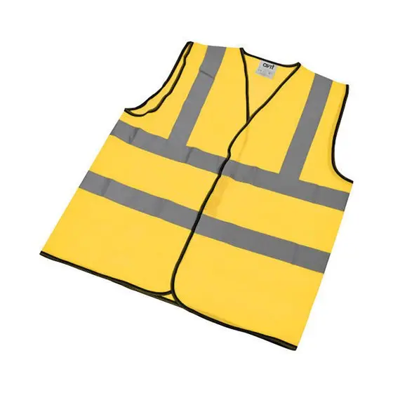 Produktfoto 1 von Avit Gelb Unisex XL Polyester Warnweste, Haken & Schleife
