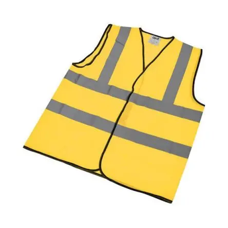 Produktfoto 1 von Avit Gelb Unisex XL Polyester Warnweste, Haken & Schleife