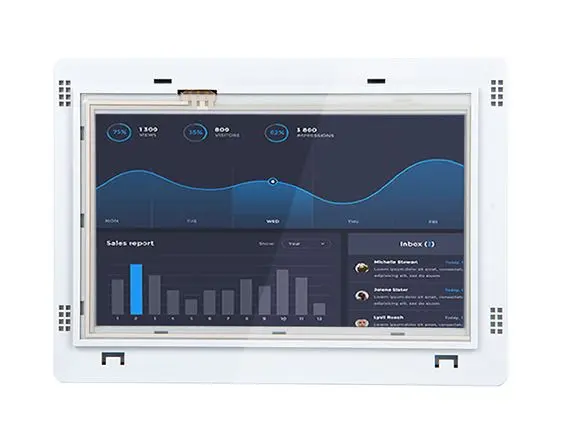 RS PRO, HMI-Touchscreen, TFT-LCD, 800 x 480 pixel