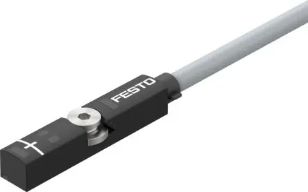 Produktfoto 1 von Festo SMT-Serie 8138001 Kabel mit offenem Ende 24V dc Näherungssensor LED Signalleuchten, IP68, IP65, IP69K