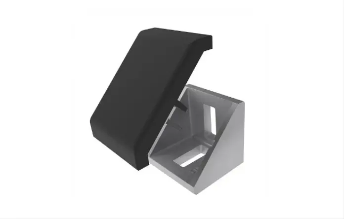 Produktfoto 1 von RS PRO 93W Verbindungskomponente, Winkel-Halterung, Steckverbinderhalterung und Gelenk für 10 mm, M8, L. 38 mm passend