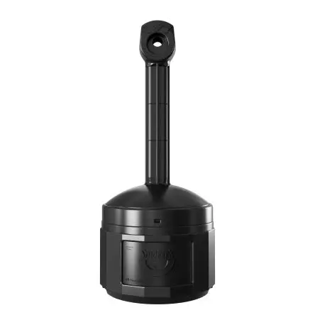 Produktfoto 1 von Justrite Polyethylen Aschenbecher für den Außenbereich 15L Schwarz, stehend, 419 mm x 978 mm x 419mm