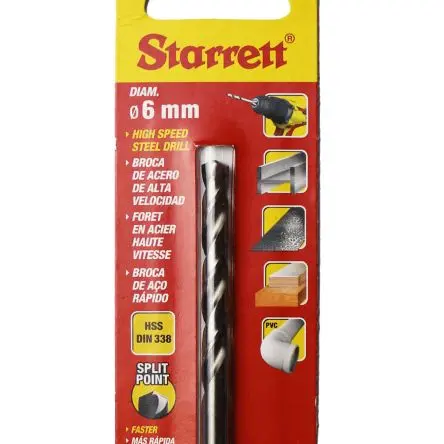 Produktfoto 1 von Starrett Bohrer HSS 93mm 6 mm