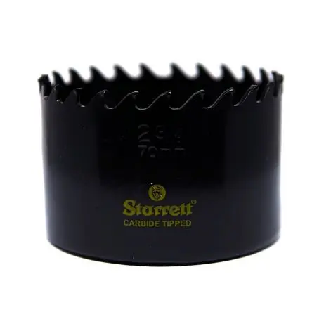 Produktfoto 1 von Starrett, Ø 70 mm Wolframcarbid Lochsäge Aluminium, Stahl, Edelstahl, Gusseisen, Kupfer, Nichteisenmetall / Bohrtiefe 41
