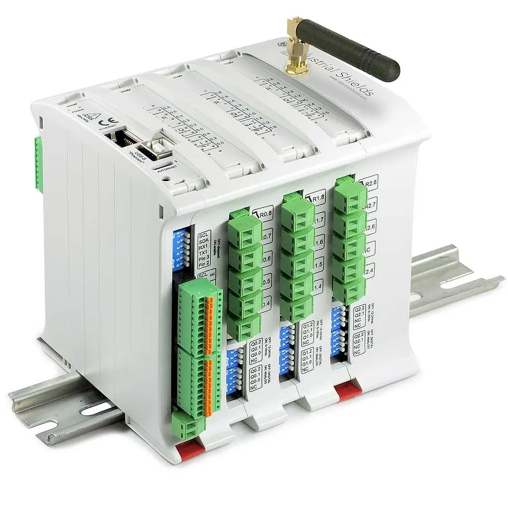 Produktfoto 1 von Industrial Shields M-Duino SPS E/A-Modul, 28 Eing. Relais Ausg.Typ Analog, Digital Eing.Typ 12 → 24 V dc