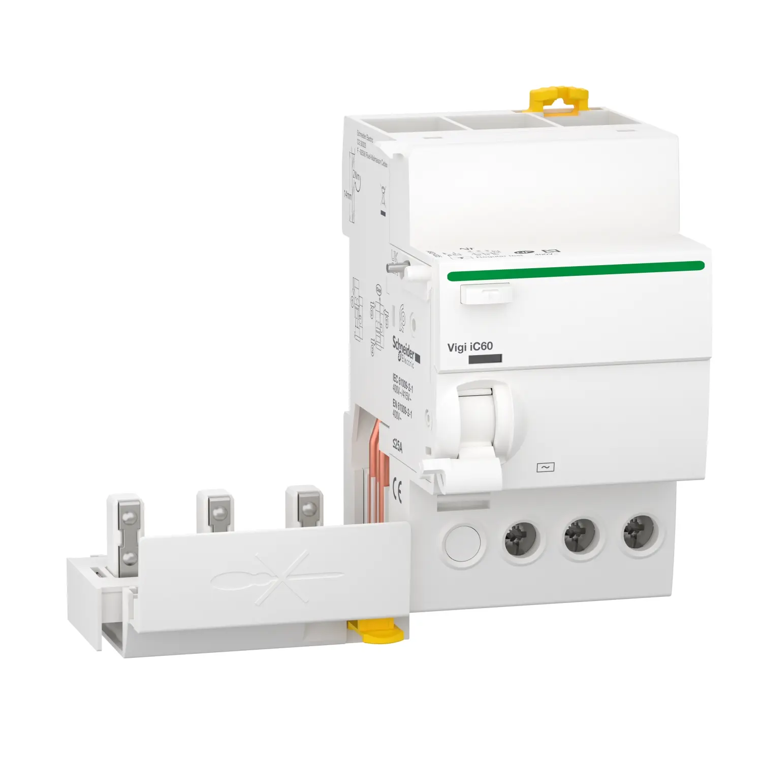 Produktfoto 1 von Schneider Electric A9Q RCCB, 3-polig, 25A, 300mA Typ AC Acti9 400V ac
