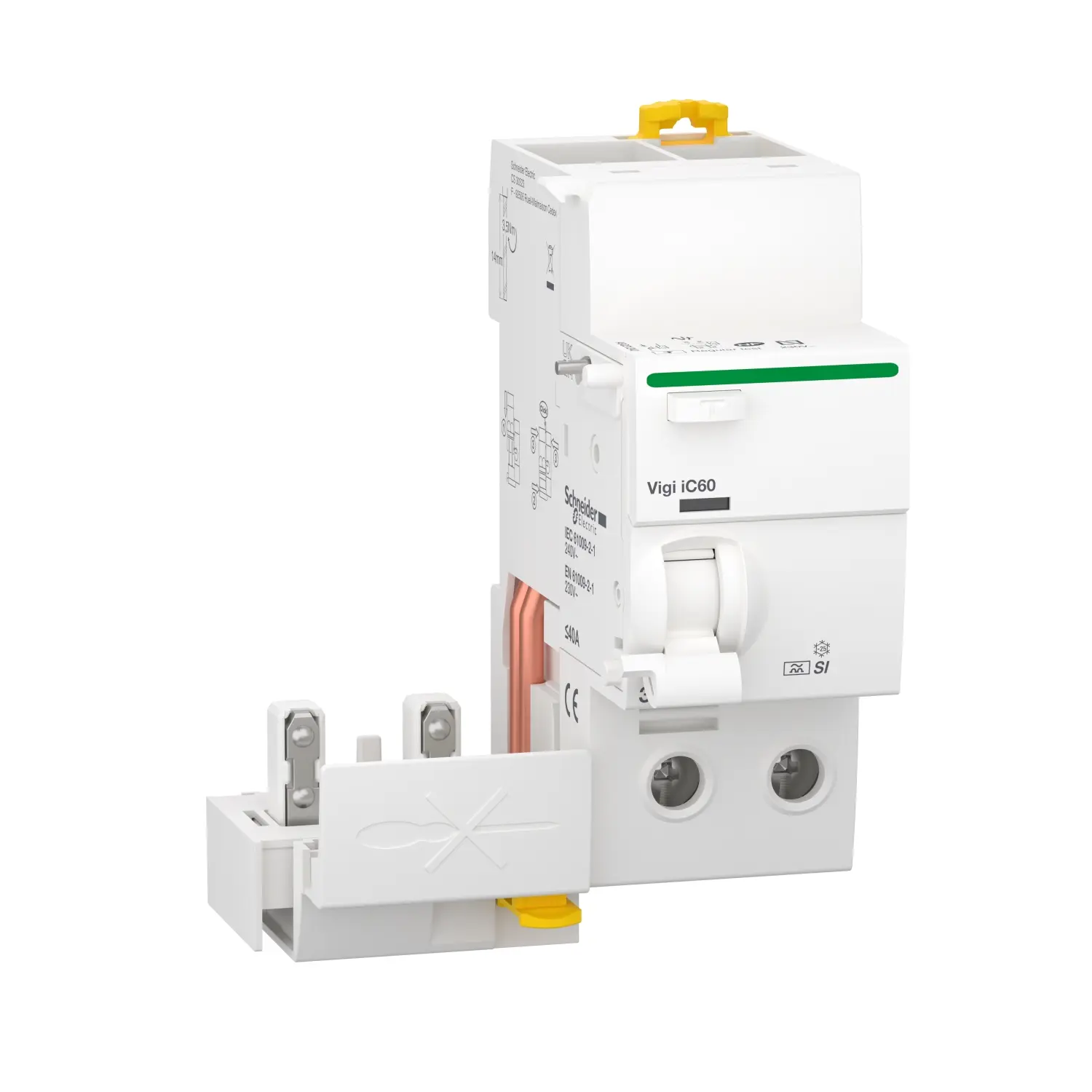 Produktfoto 1 von Schneider Electric A9Q RCCB, 2-polig, 40A, 30mA Typ A-SI Acti9 240V ac