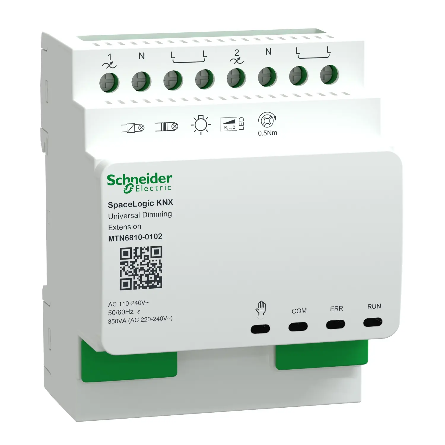 Produktfoto 1 von Schneider Electric MTN6810 350 W Dämmerungsschalter, Dämmerungsschalter DIN-Hutschiene, 230 V