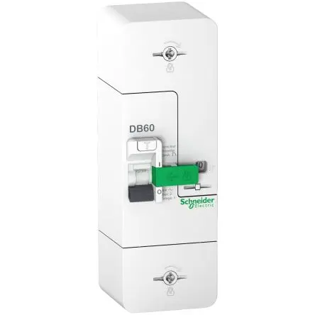 Produktfoto 1 von Schneider Electric Resi9 DB FI-Schutzschalter, 1-polig, 60A, 500 mA Typ A Resi9 NF C 62-411