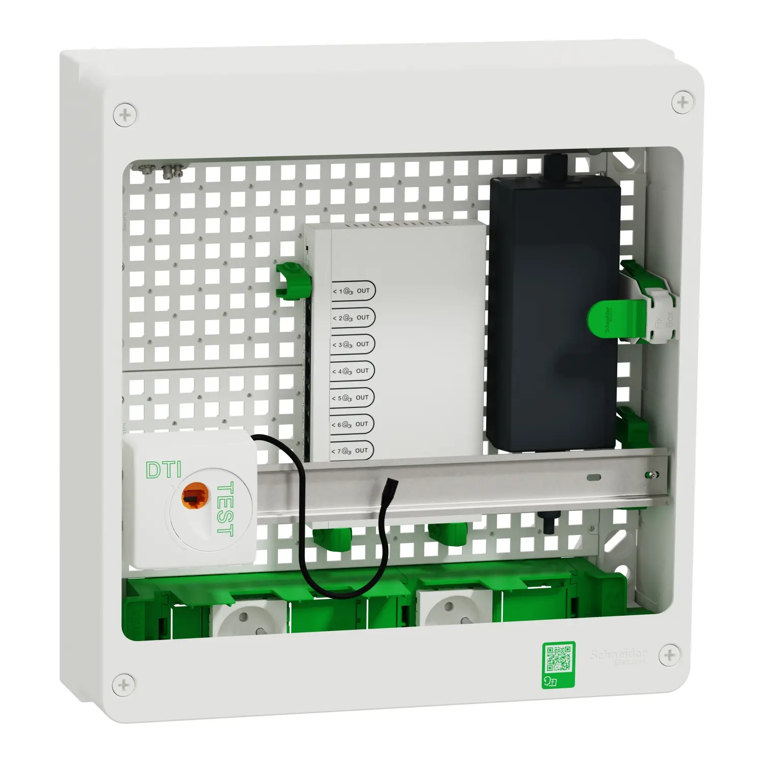 Produktfoto 1 von Schneider Electric Resi9 Telefondose Weiß
