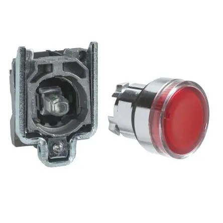 Produktfoto 1 von Schneider Electric Harmony XB4 Druckschalter Rot Beleuchtet Federrückstellung Panel Ø 22.5 mm, 1 Schließer / 3A 600 V dc