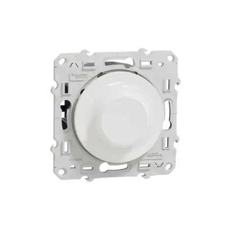 Produktfoto 1 von Schneider Electric Odace 2011 Dreh-Dimmerschalter, 100 W 2-polig 1 Auslässe H. 71 mm B. 71mm T. 49.5 mm