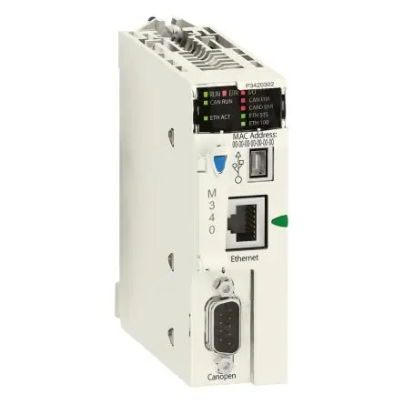 Produktfoto 1 von Schneider Electric Modicon M340 SPS CPU, 1280 Eing. Analog Eing.Typ