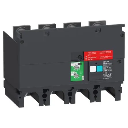 Produktfoto 1 von Schneider Electric 220V ac, 440 V ac ComPacT NSX100-250 ComPacT NSX VigiPacT Geräteschutzschalter für ComPact (ComPact
