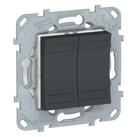 Produktfoto 1 von Schneider Electric KNX Druckschalter Blau Panel Ø 22 mm 250 V ac, IP20