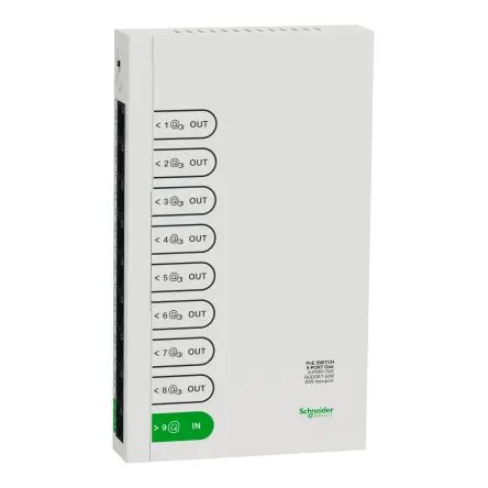 Produktfoto 1 von Schneider Electric R9H9SWP92 Ethernet-Switch 8-Port Unmanaged Power Over Ethernet