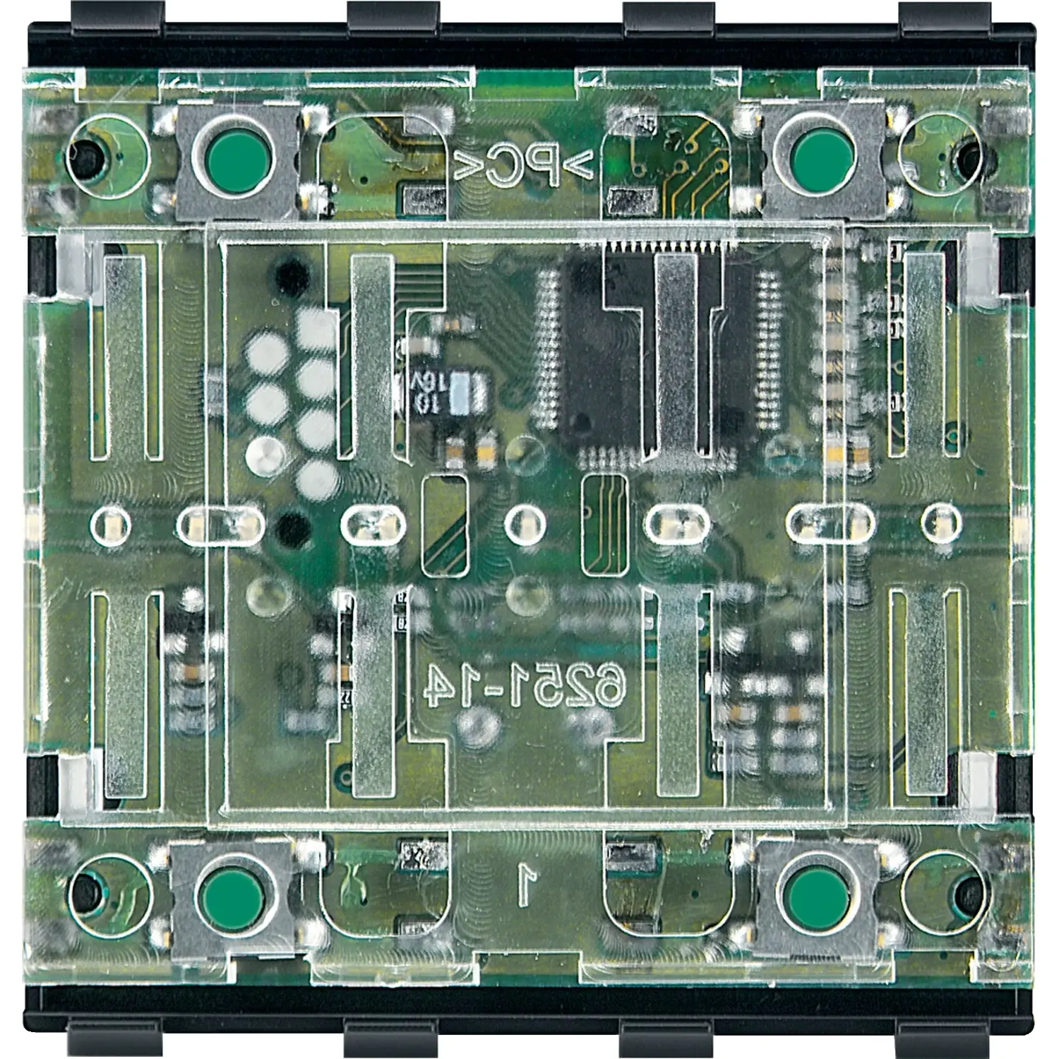 Produktfoto 1 von Schneider Electric KNX Druckschalter-Modul Panel, IP20