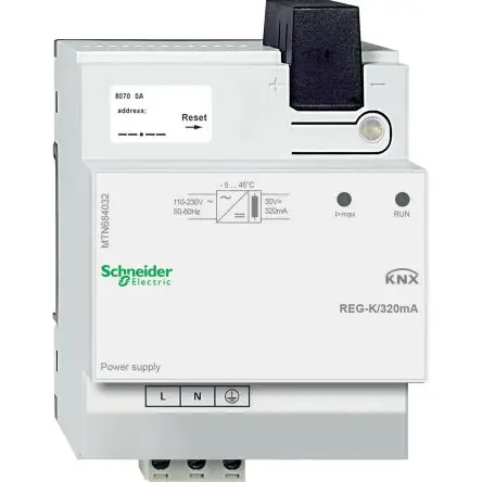 Produktfoto 1 von Schneider Electric KNX DIN-Schienen Netzteil 253V ac / 320 mA 30V dc