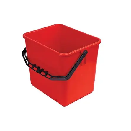 Produktfoto 1 von Robert Scott Polypropylen Eimer mit Henkel Rot 6L