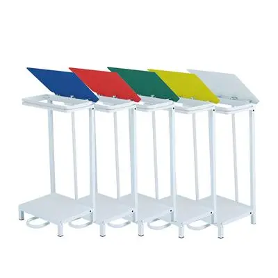 Produktfoto 1 von Robert Scott 92L Pedal Sack Holder Bin Stahl Müllbeutelhalter 92L mit Pedal T 810 mm H. 380 mm B. 435mm Schließer (NO)