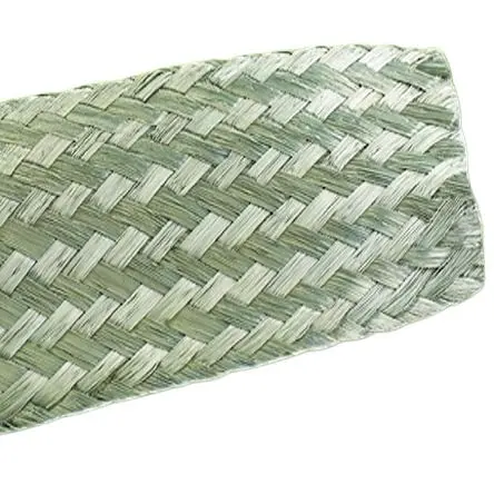 Produktfoto 1 von Alpha Wire FIT Wire Management Geflochtenes Kabel, Masseband schieferfarben Kupfer, Länge 100ft Umflochten