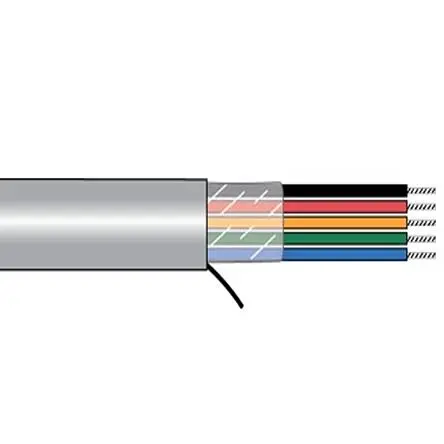 Produktfoto 1 von Alpha Wire Xtra-Guard 1 Performance Cable Multicore-Kabel, 2-adrig 0.73mm² 20 Grau Ungeschirmt, 1000 ft,