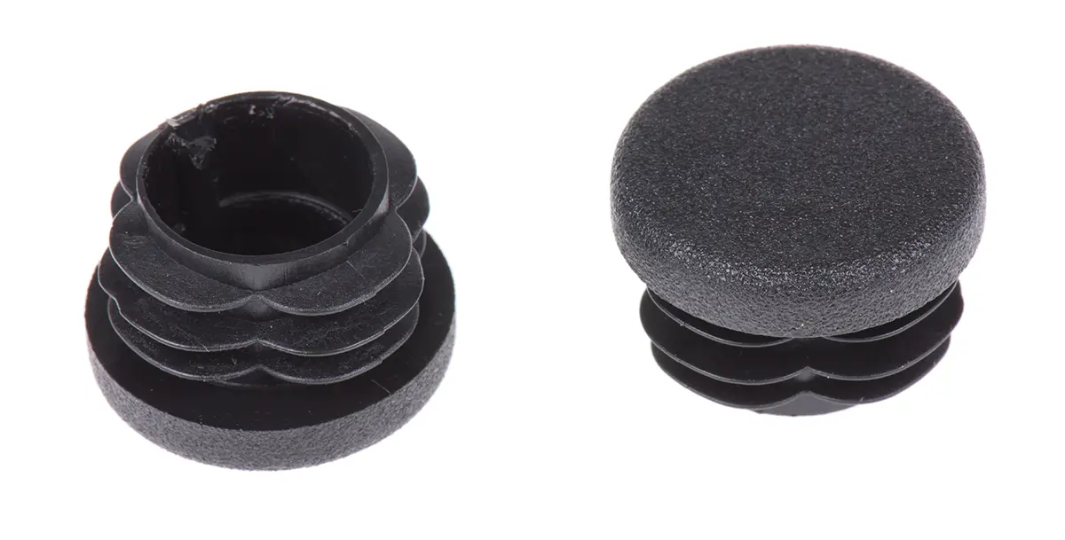 Produktfoto 1 von Rose+Krieger Polyethylen Runde Endkappe Schwarz