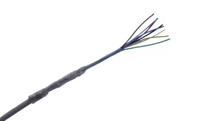 Produktfoto 1 von MICROWIRES TES-2819 Netzkabel, 8-adrig Weiß /Ø 3.41 mm Außen-ø , 50 m 125 °C, 600V, Thermoplastisches Elastomer