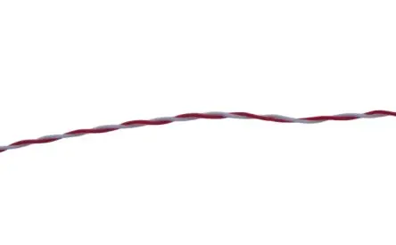 Produktfoto 1 von MICROWIRES TWJ Twisted-Pair-Kabel, 1-paarig 100 m Perfluoralkoxyalkan isoliert Grau