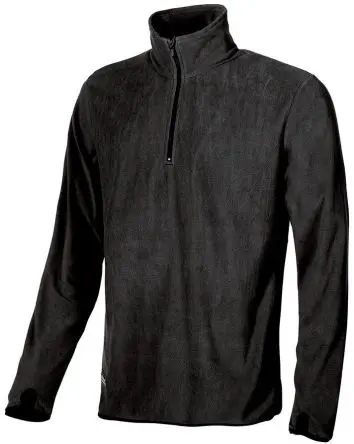 Produktfoto 1 von UPower ARTIC Herren Sweatshirt, 100 % Polyester Schwarz Halb-Reißverschluss, Größe 2XL