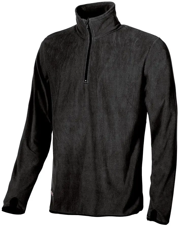 Produktfoto 1 von UPower ARTIC Herren Sweatshirt, 100 % Polyester Schwarz Halb-Reißverschluss, Größe 3XL