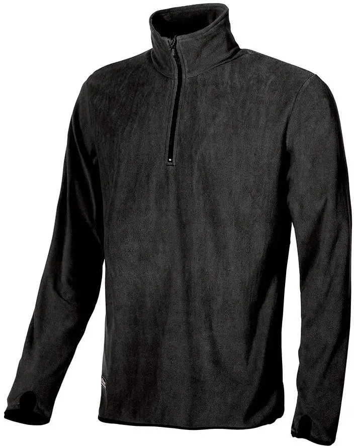 Produktfoto 1 von UPower ARTIC Herren Sweatshirt, 100 % Polyester Schwarz Halb-Reißverschluss, Größe M