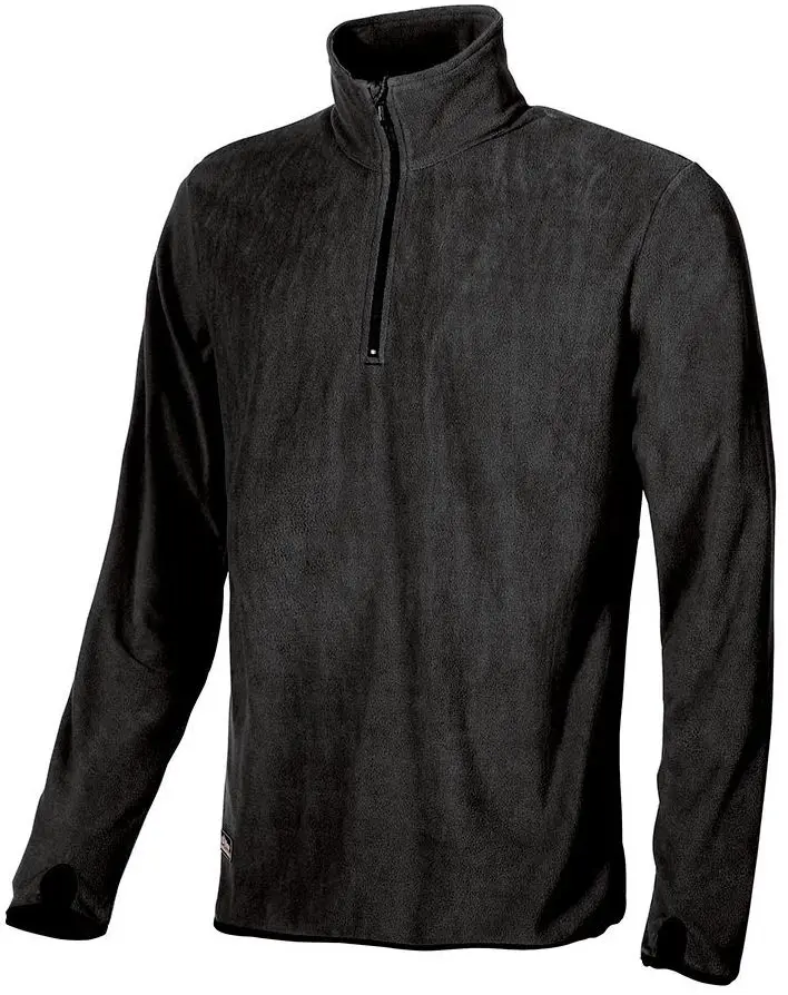 Produktfoto 1 von UPower ARTIC Herren Sweatshirt, 100 % Polyester Schwarz Halb-Reißverschluss, Größe XL