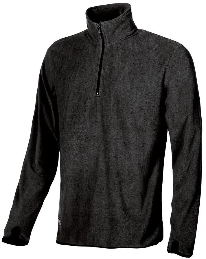 UPower ARTIC Herren Sweatshirt, 100 % Polyester Grau Halb-Reißverschluss, Größe L