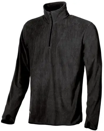 UPower ARTIC Herren Sweatshirt, 100 % Polyester Grau Halb-Reißverschluss, Größe L