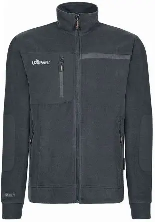 Produktfoto 1 von UPower VENUS Herren Fleece-Jacke, 100 % Polyester Grau Reißverschluss, Größe 3XL