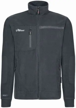 Produktfoto 1 von UPower VENUS Herren Fleece-Jacke, 100 % Polyester Grau Reißverschluss, Größe L