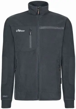 Produktfoto 1 von UPower VENUS Herren Fleece-Jacke, 100 % Polyester Grau Reißverschluss, Größe XL
