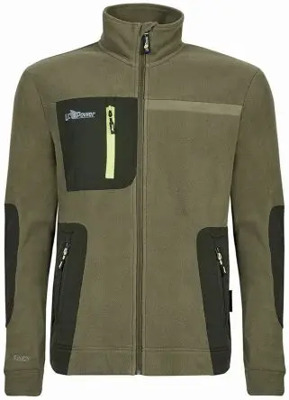 Produktfoto 1 von UPower VENUS Herren Fleece-Jacke, 100 % Polyester Grün Reißverschluss, Größe 3XL
