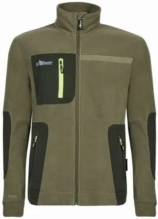 Produktfoto 1 von UPower VENUS Herren Fleece-Jacke, 100 % Polyester Grün Reißverschluss, Größe 4XL