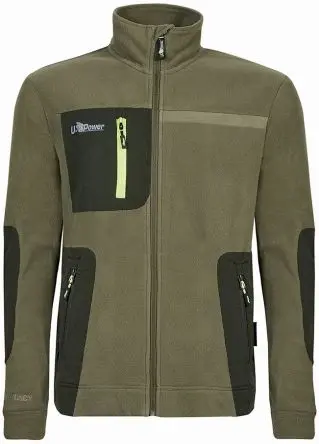 Produktfoto 1 von UPower VENUS Herren Fleece-Jacke, 100 % Polyester Grün Reißverschluss, Größe L