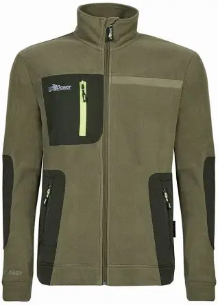 Produktfoto 1 von UPower VENUS Herren Fleece-Jacke, 100 % Polyester Grün Reißverschluss, Größe S
