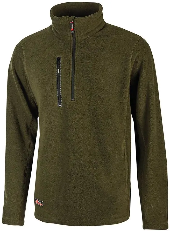 Produktfoto 1 von UPower BERING Herren Sweatshirt, 100 % Polyester Grün Reißverschluss, Größe 3XL