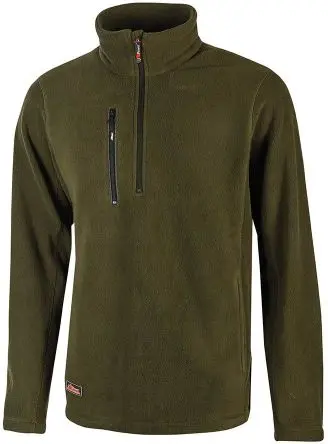 Produktfoto 1 von UPower BERING Herren Sweatshirt, 100 % Polyester Grün Reißverschluss, Größe 4XL