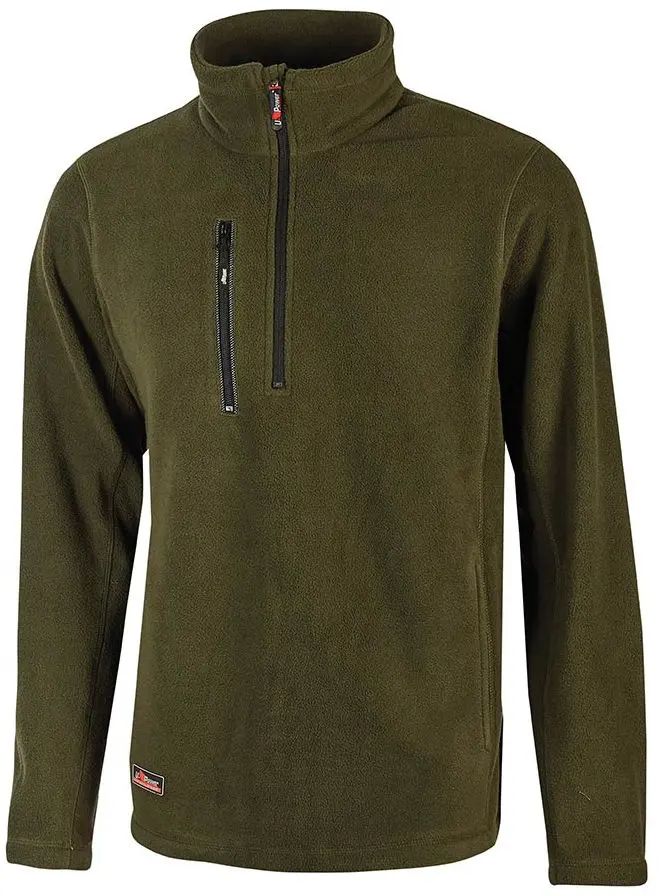 Produktfoto 1 von UPower BERING Herren Sweatshirt, 100 % Polyester Grün Reißverschluss, Größe M