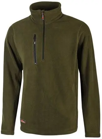 Produktfoto 1 von UPower BERING Herren Sweatshirt, 100 % Polyester Grün Reißverschluss, Größe S