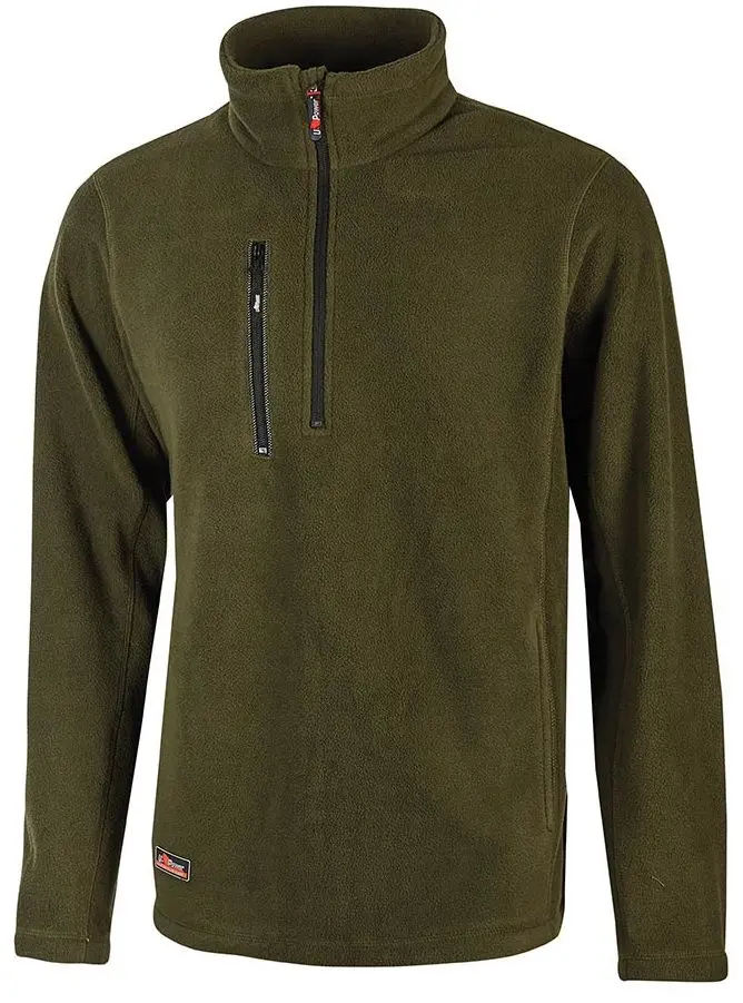Produktfoto 1 von UPower BERING Herren Sweatshirt, 100 % Polyester Grün Reißverschluss, Größe XL
