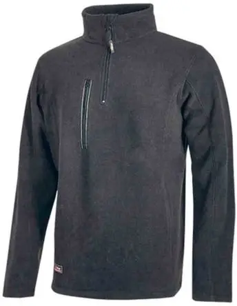 Produktfoto 1 von UPower BERING Herren Sweatshirt, 100 % Polyester Grau Reißverschluss, Größe 3XL